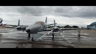 Supertucano en posición de ataque, Show aéreo en el 76 aniversario de la Fuerza Dominicana,2024