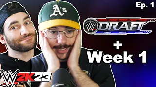 THE DRAFT and Our First Ever Shows! - WWE 2K23 MyGM Mode Gameplay (Ep. 1)