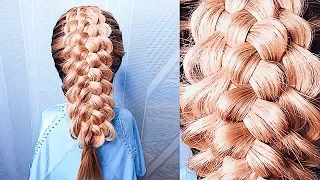 КОСА из 7 ПРЯДЕЙ с ПОДХВАТАМИ. САМЫЙ ПОДРОБНЫЙ Урок! How To: Six (7) Strand Braid