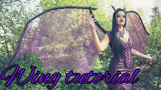 Articulating dragon wings (cheap, light weight and travel friendly)