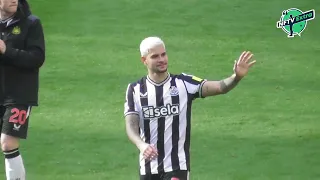 It was all about Bruno Guimaraes as Newcastle fans put on a display for the Brazilian & he scores!