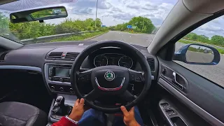 Skoda Octavia II [1.4 TSI 122HP] POV Test Drive