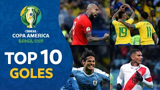 TOP 10 GOLES I  COPA AMERICA BRASIL 2019