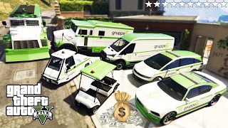 GTA 5 - Stealing SECRET MONEY TRUCKS with Franklin! (Real Life Cars #112)