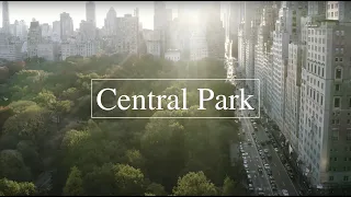 4k Drone Central Park, Midtown, New York City