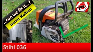 Stihl 036 mit Motorschaden | Der Kolben des Grauens | Wiederaufbau und Testlauf