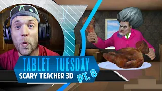 Scary Teacher 3D! Chapter 4 Turkey and Champagne Showers Prank! Tablet Tuesdays!