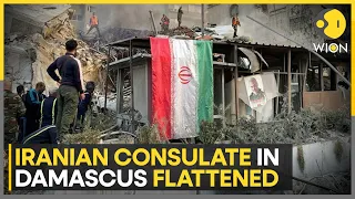 Iranian consulate in Damascus flattened in suspected Israeli air strike | WION News