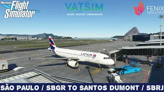LANDING Challenge SBRJ Santos Dumont 02R RNAV W | FENIX A320 / SBGR  ✈ SBRJ / VATSIM | MSFS 2020