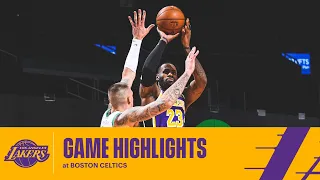 HIGHLIGHTS | LeBron James (21 pts, 7 reb, 7 ast) vs Boston Celtics