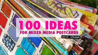 100 DIY Postcard IDEAS for you to try out! #mailart #ihannaspostcardswap