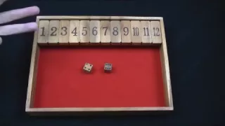 Shut the Box wood game #1-12 version from CreativeCrafthouse.com
