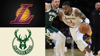 Lakers vs Bucks | Lakers GametimeTV | Lakers Team Highlights | 1st-3rd Quarters