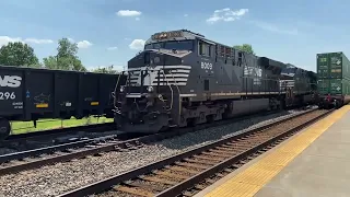 Gondola Cars a Plenty!!! Norfolk Southern Manifest Rumbles East Thru Elkhart, IN