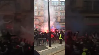 These PSG fans in Manchester today are class 🔥🇫🇷