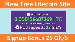 New Free Cloud Mining Site 2022 | New Free Litecoin Mining Site 2021 | Free LTC Mining Site