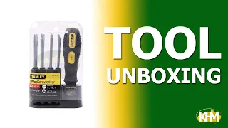 Stanley 62 511 9 Way Interchangeable Cushion Grip Screwdriver Quick Unboxing