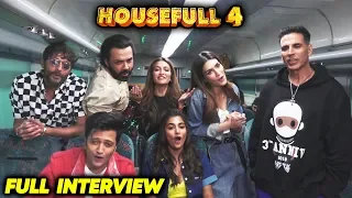 Housefull 4 Star Cast FULL FUNNY Interview In A Running Train