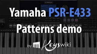 Yamaha PSR E 433. Patterns demo