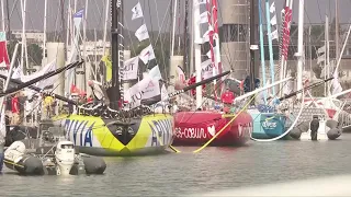 Top Sailing: Le Defi Azimut 48 Hour Race IMOCA 60's. Lorient Start, Onboard Footage (English Subs)