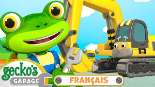 Eric le tractopelle | Le Garage de Gecko｜Camions pour enfants