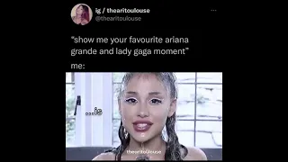 best Lady Gaga and Ariana Grande interview moment #shorts