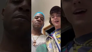 Timothée Chalamet with Kid Cudi