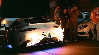 AMG GT63s Flame Show & Angry Karen Throws Full Cans @ SuperCars 😱