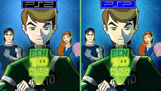 Ben 10 Alien Force [ Ps2 vs Psp ]  Graphics Comparison