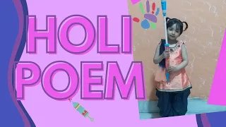 Holi Poem in English | Holi Poem | Holi Song | Holi Rhyme | Holi Song for Kids with actions