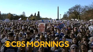 Tens of thousands of Israel supporters rally in Washington, D.C.