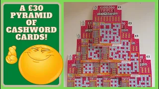 £30 of Cashword Tripler Scratch Cards. Let's give them a try and see how they do!