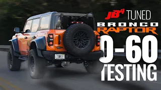 JB4 Tuned 0-60 MPH Testing!  - 2022 Bronco Raptor