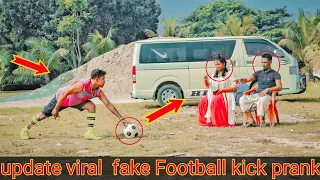 Fake Football Kick Prank !! Football Scary Prank-Gone WRONG REACTION 2023 || So funny