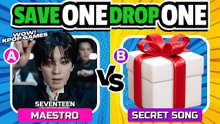 SAVE ONE DROP ONE: SECRET SONG EDITION 🤫🎶 | SAVE ONE KPOP SONG | KPOP QUIZ 2024