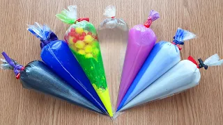 Making Crunchy Slime with Piping Bags #295