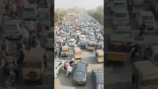 Karachi Traffic Jam #trafficjam #shortsvideo