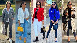 Business Outfits Style For Women Over 40,50,60 | Shein Winter Outfits Style | Vintage Clothing