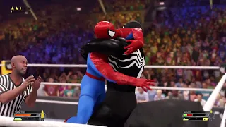 WWE 2K22. Marvel Battle. Spiderman vs Venom