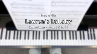 LAUREN'S LULLABY from Martha Mier - Reflections (Book 1)