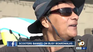 Council hits brakes on scooters on boardwalks