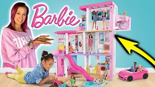 Domek dla lalek Barbie z BASENEM i Zjeżdżalnią!  WIDZIELIŚCIE TAKI? WOW