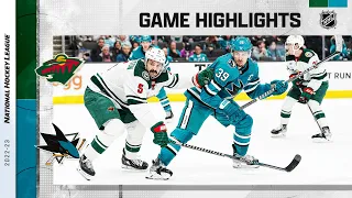 Wild @ Sharks 12/22 | NHL Highlights 2022