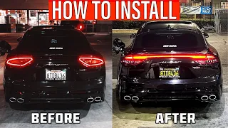 UPGRADED KIA STINGER LED SEQUENTIAL TAIL LIGHTS! HOW TO