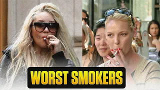 Worst Female Smokers in Hollywood History | Heavy Smokers