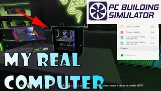 Building MY ACTUAL COMPUTER In PC Building Simulator