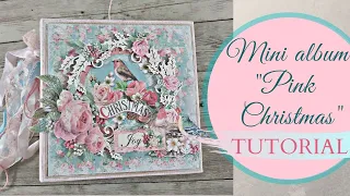 Mini album "Pink Christmas"|Tutorial|Marina Manioti