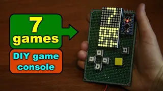 DIY Arduino LED matrix Game console 16x8 with MAX7219 driver