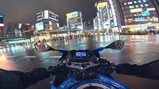 [uncut] Rainy Tokyo | Night Ride to Yakuza Town POV Japan
