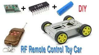 RF Remote Control Car Using 433 Mhz RF transmitter and Receiver Kit by Manmohan Pal